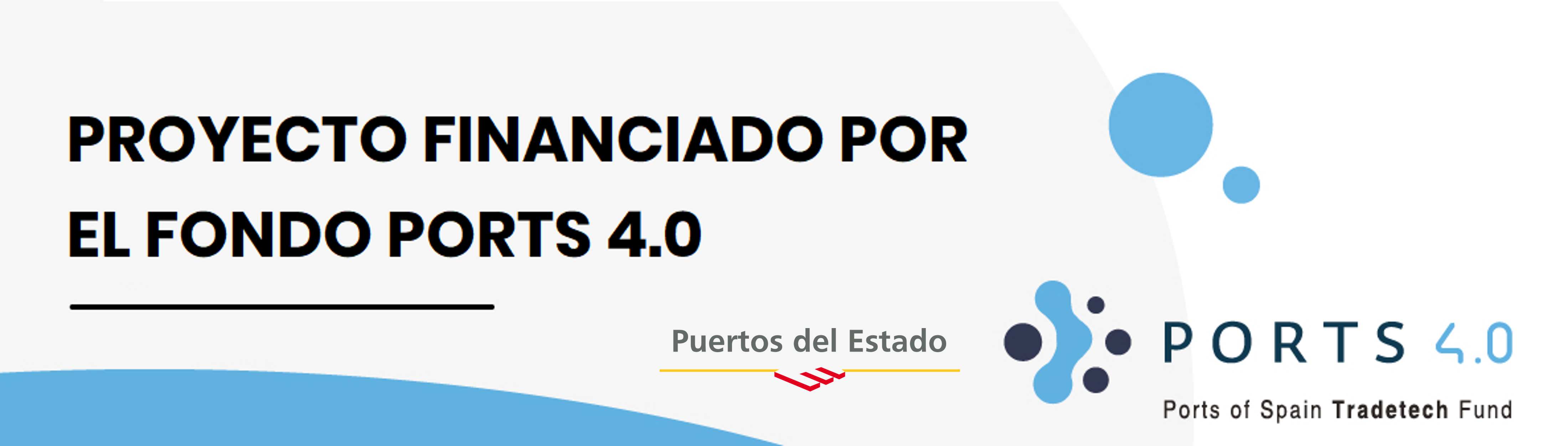 Proyecto financiado por el fondo Ports 4.0